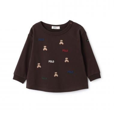 【POLO BCS】モチーフ刺繍長袖Tシャツ