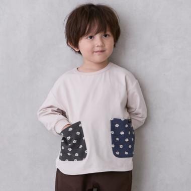 【オーガニック】ポケット長袖Tシャツ