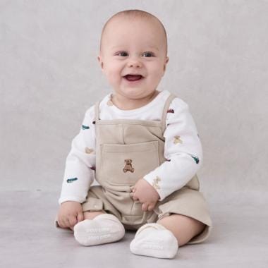 【POLO BCS】モチーフ長袖サロペット