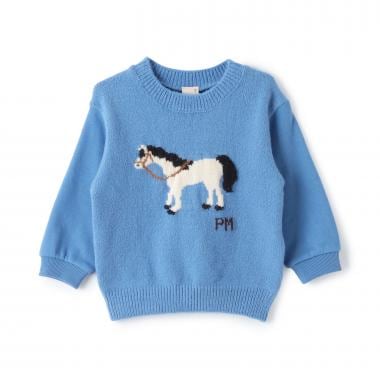 ニット柄ドッキングトレーナー