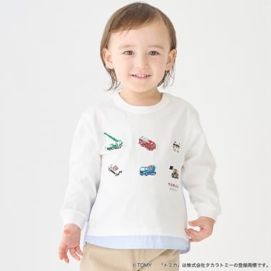 【TOMICA・ANIA】裾シャツ長袖Tシャツ