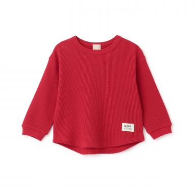 【プティプラ】ワッフル長袖T