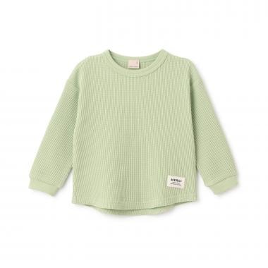 【プティプラ】ワッフル長袖T