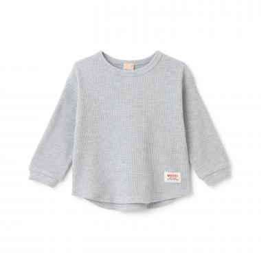 【プティプラ】ワッフル長袖T