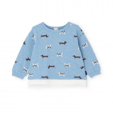 【防汚】マルチ柄長袖Tシャツ