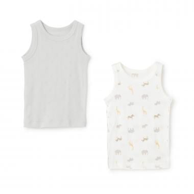 【弱酸性】男児タンク肌着2P