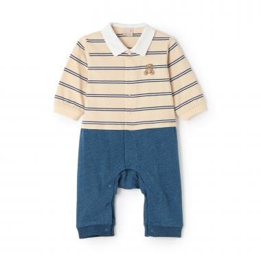 【リンク】ボーダーラガー長袖カバーオール