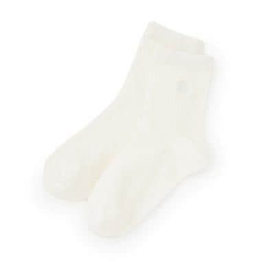 刺しゅうクルーソックス