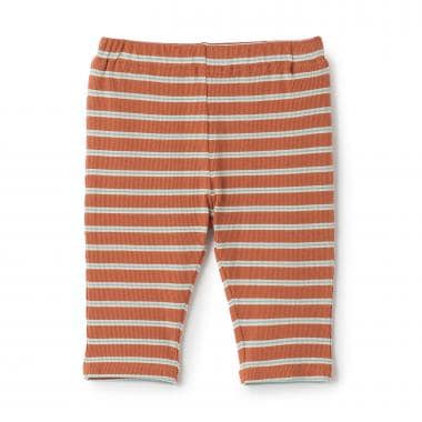 【接触冷感】ボーダーテレコ7分丈レギンス