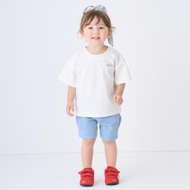 綿レーヨン布帛ショートパンツ