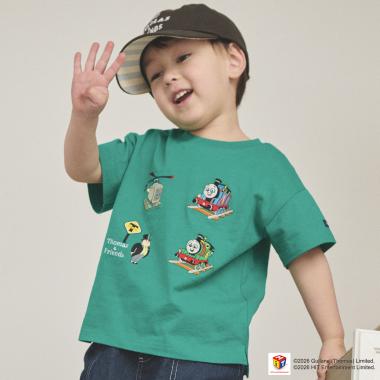 【3月13日発売予定】【きかんしゃトーマス】刺しゅう半袖Tシャツ