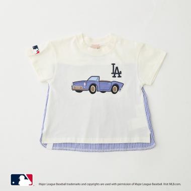 【MLB】車アップリケTシャツ