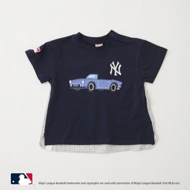 【MLB】車アップリケTシャツ