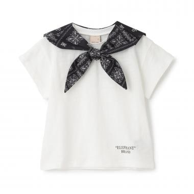 【ELEPHANT】セーラー衿取り外し半袖Tシャツ