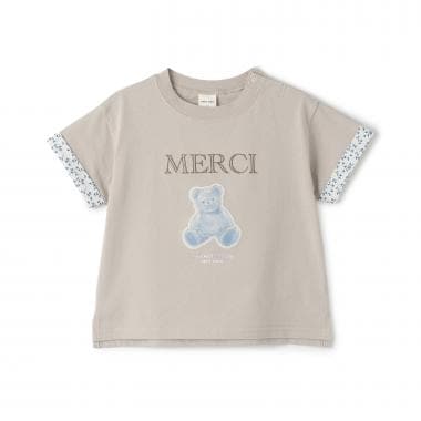 【15th】　MERCI袖折り返し半袖Tシャツ