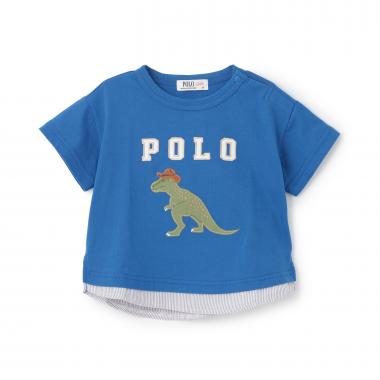 【POLO BCS】アップリケ半袖Tシャツ