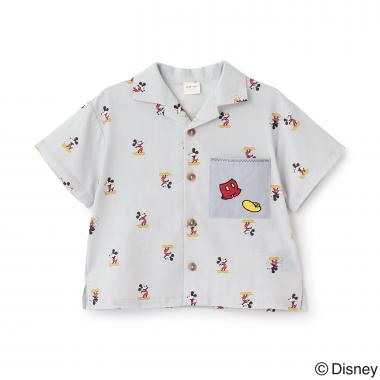 【Disney】開襟半袖シャツ