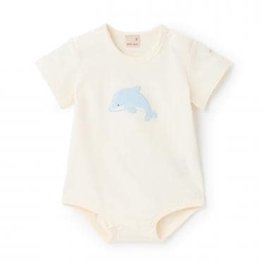 【オーガニック】海の生き物ロンパース