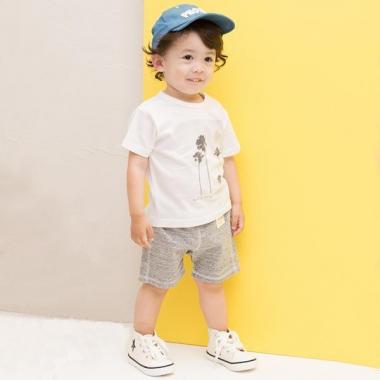 ヤシの木フォトプリントTシャツ