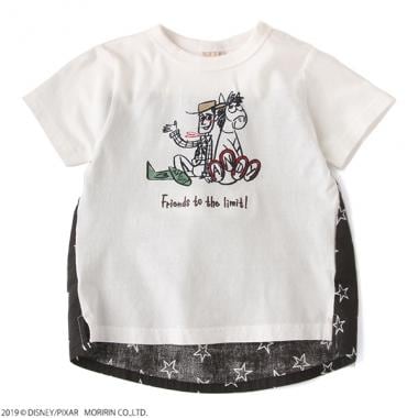 DISNEY/PIXAR TOY STORYデザイン 後ろ切り替えTシャツ