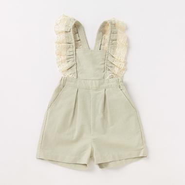 フリルサロペショートパンツ(80 薄カーキ): キッズ - ナルミヤ