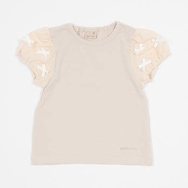 【接触冷感/リンク】ちびリボンTシャツ(キッズサイズ)