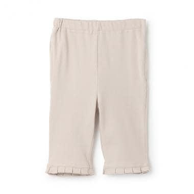 【接触冷感】7分丈タックフリルパンツ