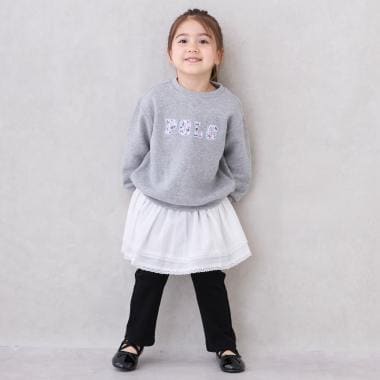 スカートつきフレアパンツ