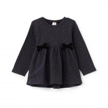 裏起毛カットリボンチュニック