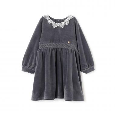 ベロアレースワンピース