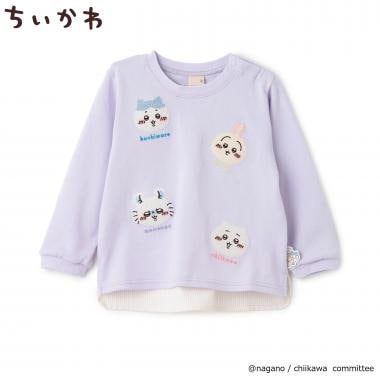 【アニメちいかわ】お顔モチーフ長袖Tシャツ