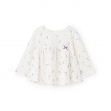 【オーガニック】ペプラム長袖Tシャツ