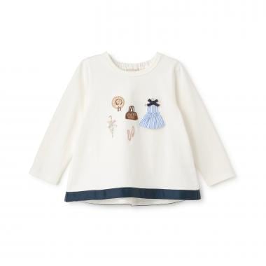 お洋服モチーフ長袖Tシャツ