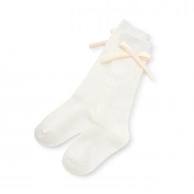 リボンハイソックス