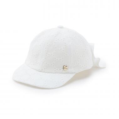 【UV加工】日よけリボンキャップ