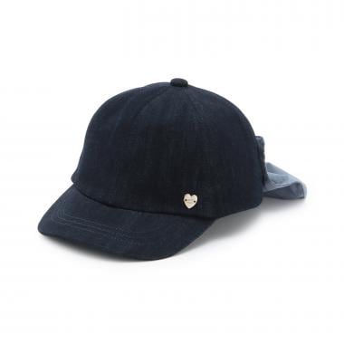 【UV加工】日よけリボンキャップ