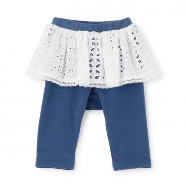 レーススカートつきレギンス