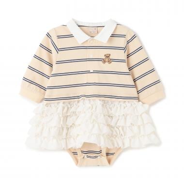 【リンク】ラガー衿ドッキングロンパース