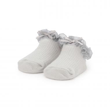 オーガンジーフリルカップソックス