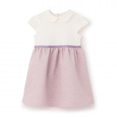 ジャガード切り替えワンピース