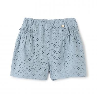 サイドギャザーレースショートパンツ