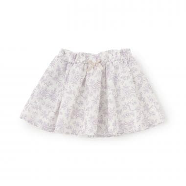 花プリントギャザースカート