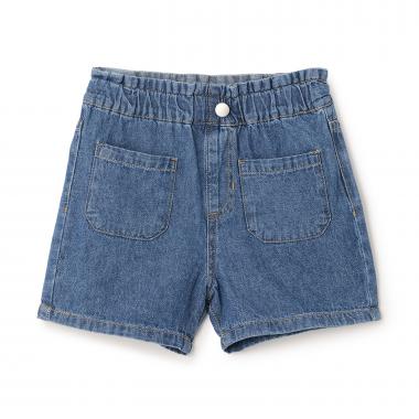 ウオッシュ加工ショートパンツ