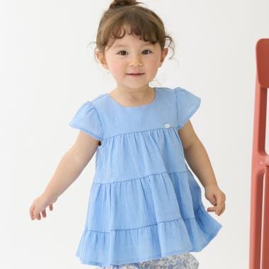 【スマイル/冷感/リンク】楊柳チュニック