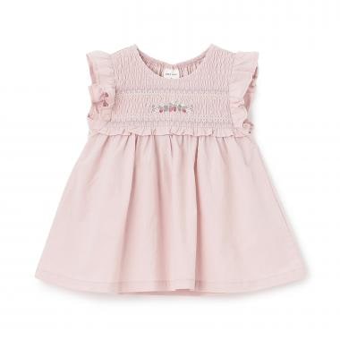 いちご刺しゅうシャーリングチュニック