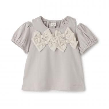リボンオフショルTシャツ