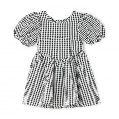 【リンク】袖パフペプラムワンピース