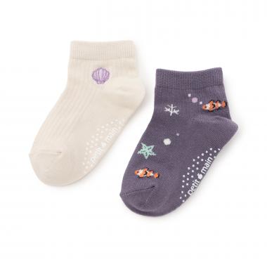 GIRLS吸水速乾ソックス2P