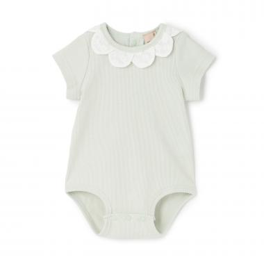 半袖スカラップロンパース