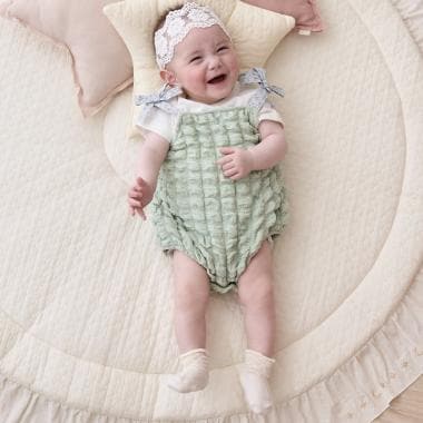 ぽこぽこサロペット